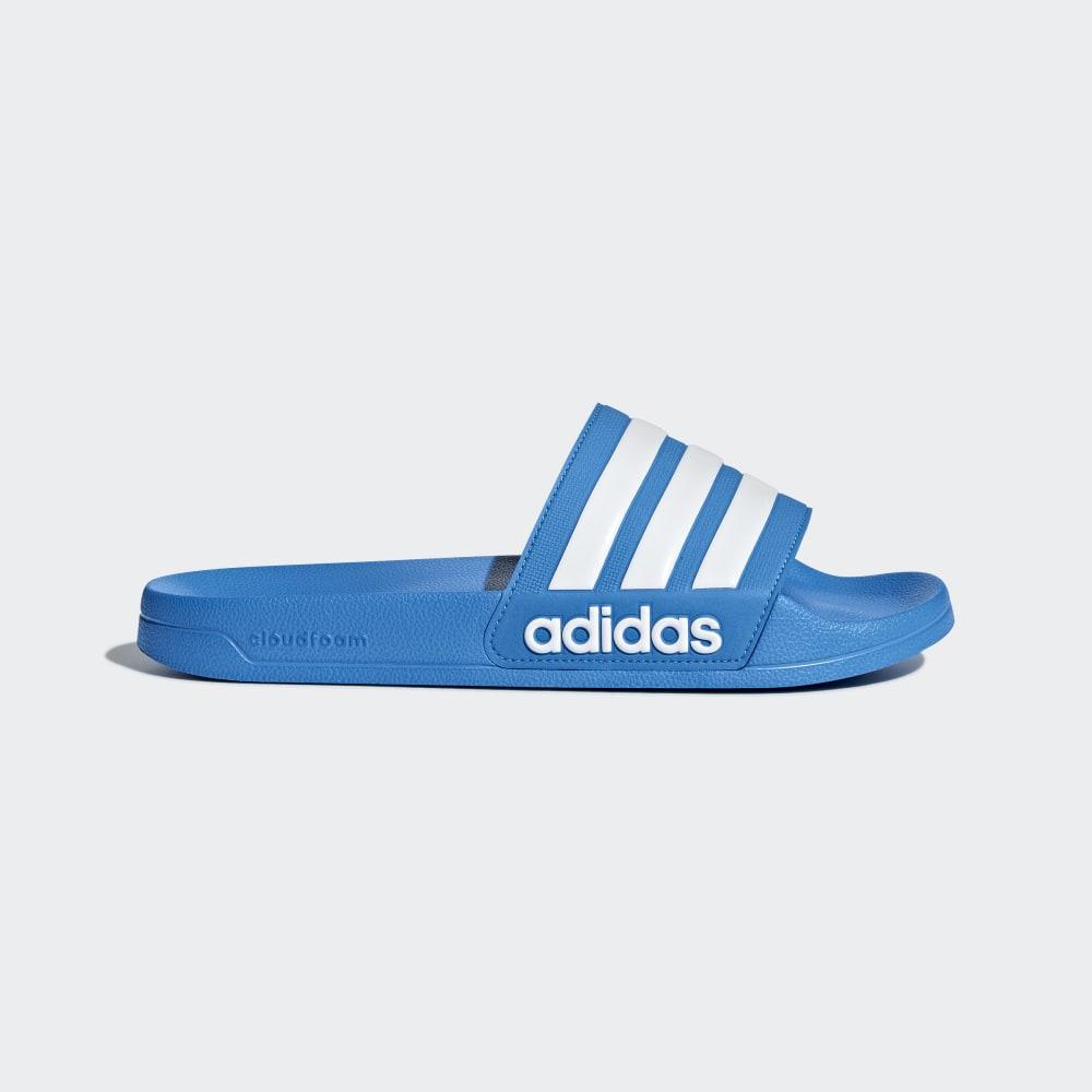 Papuci Adidas Adilette Cloudfoam Barbati Romania - Albastri Deschis/Albi B42211